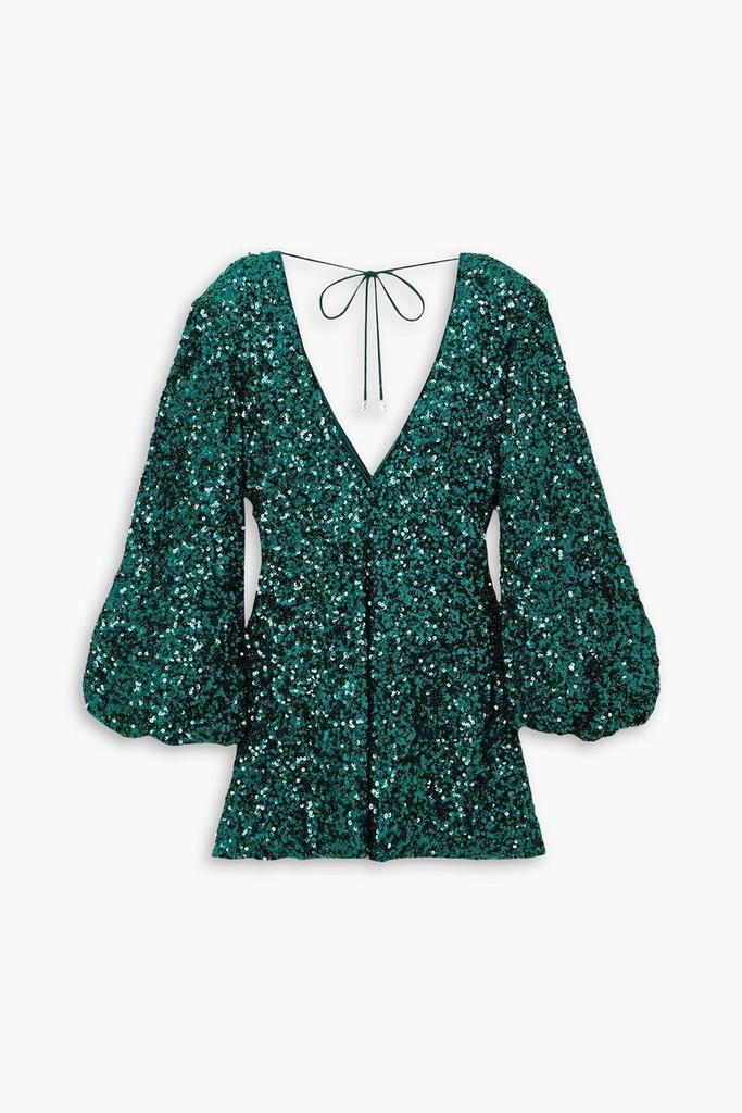 ROTATE Birger Christensen Darsie sequined stretch-chiffon mini dress