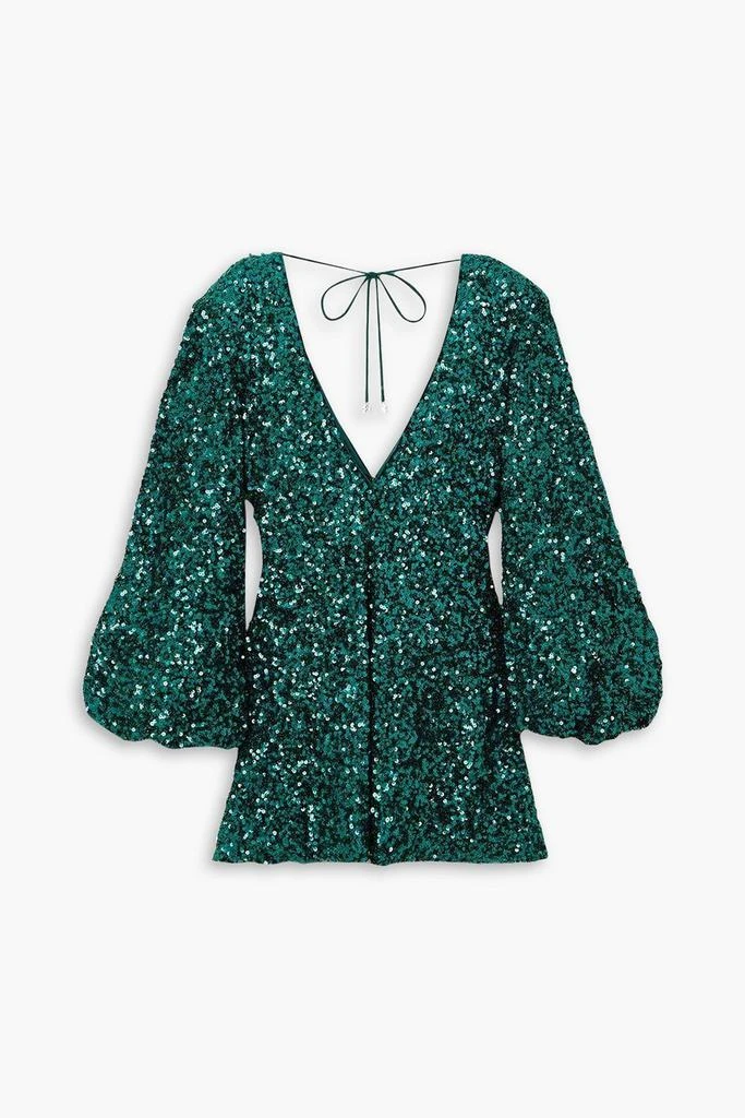 ROTATE Birger Christensen Darsie sequined stretch-chiffon mini dress 1