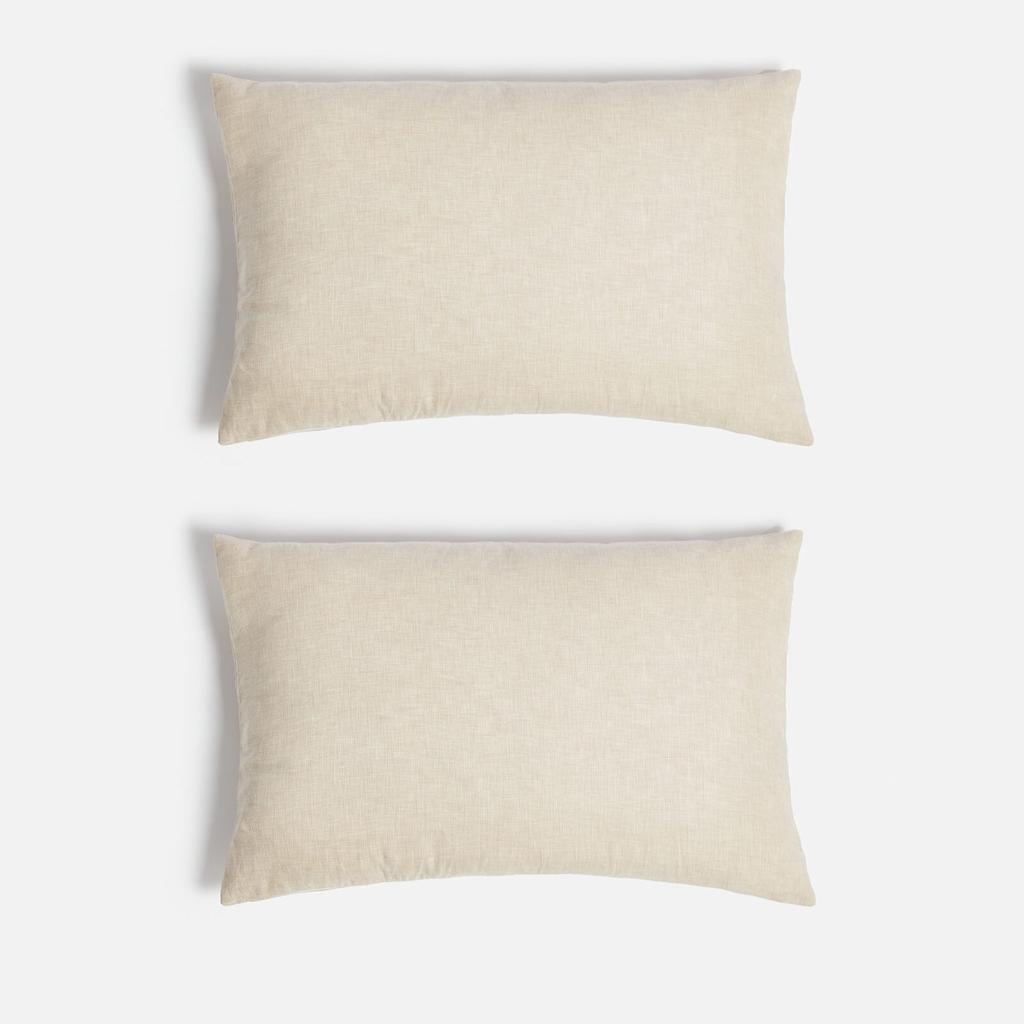 in homeware ïn home Linen Cotton Cushion Cover - Natural - 75x50cm - Set of 2