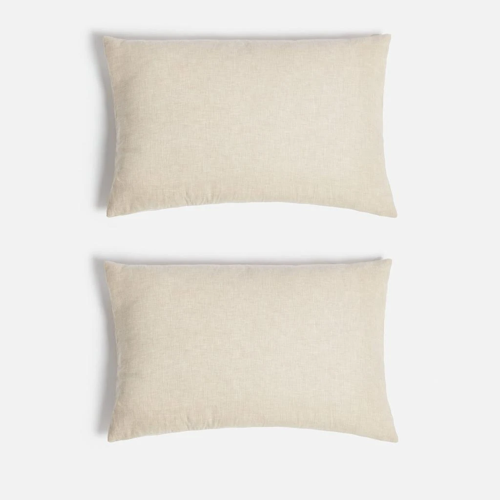 in homeware ïn home Linen Cotton Cushion Cover - Natural - 75x50cm - Set of 2 1