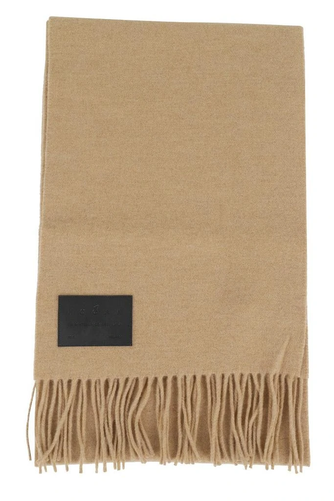 hogan Soft Beige Wool Scarf