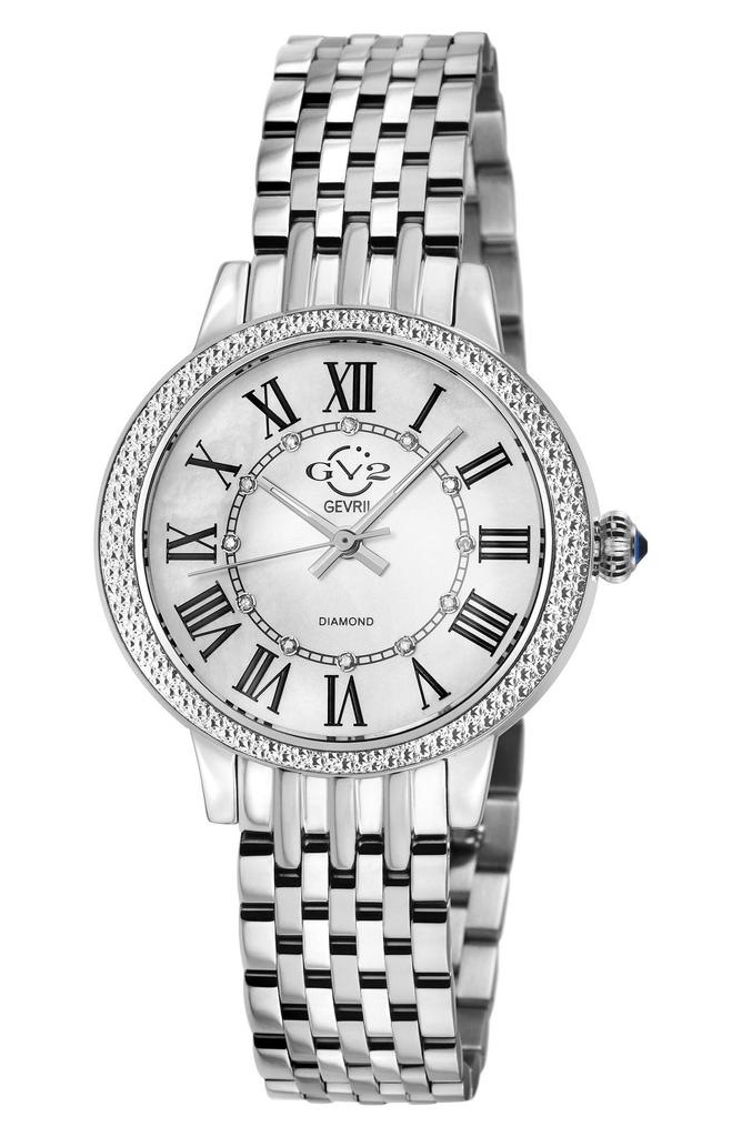 GV2 Astor III Diamond Swiss Bracelet Watch, 34mm - 0.06 ctw