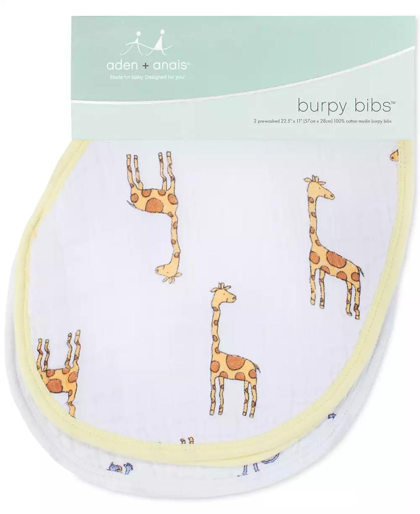 aden + anais Baby Boys Jungle Printed Bibs, Pack of 2