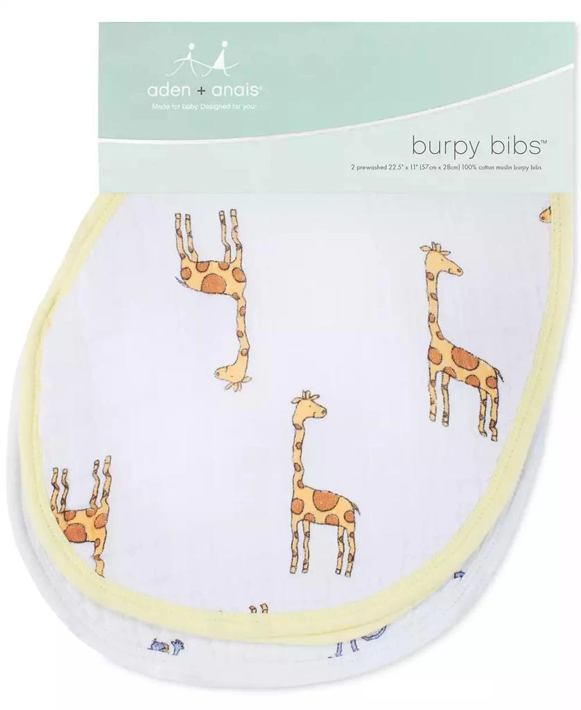 aden + anais Baby Boys Jungle Printed Bibs, Pack of 2 1