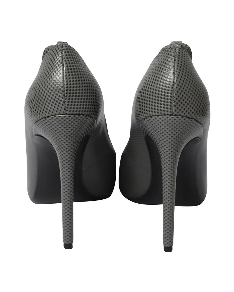 Alexander Wang Alexander Wang Court Stiletto Heels in Grey Leather 4