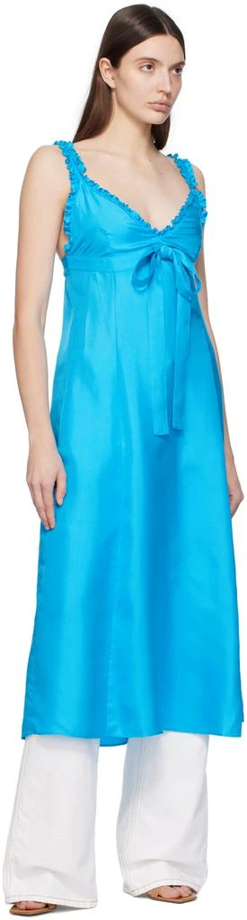 Saks Potts Blue Henriette Midi Dress 4