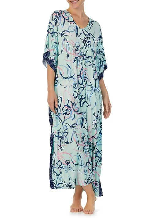 Ellen Tracy Tracy Long Printed Caftan 1