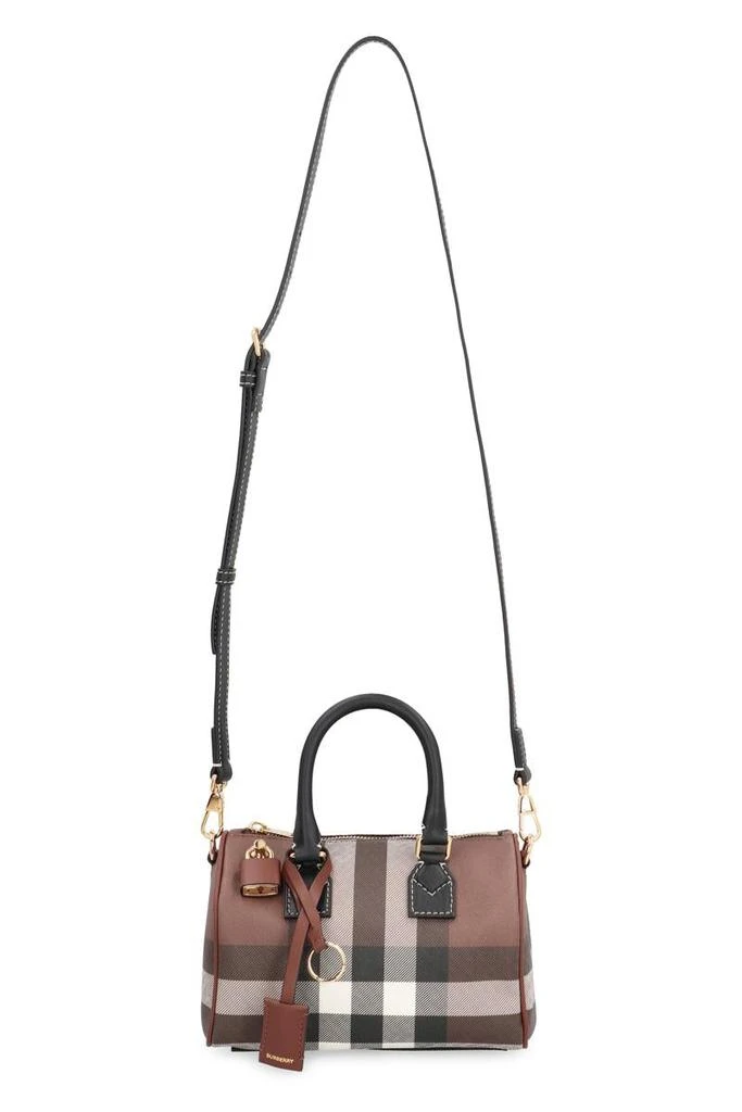 Burberry Burberry Bowling Mini Coated Canvas Handbag 5