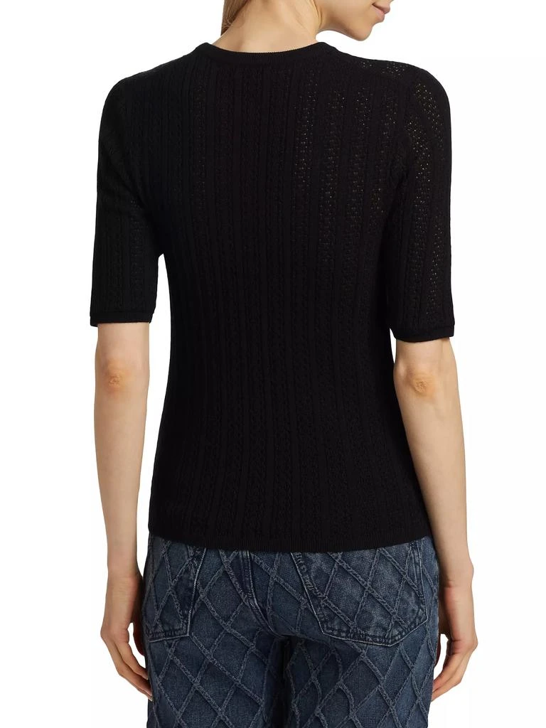 Rag & Bone Tina Wool Short-Sleeve Sweater 5