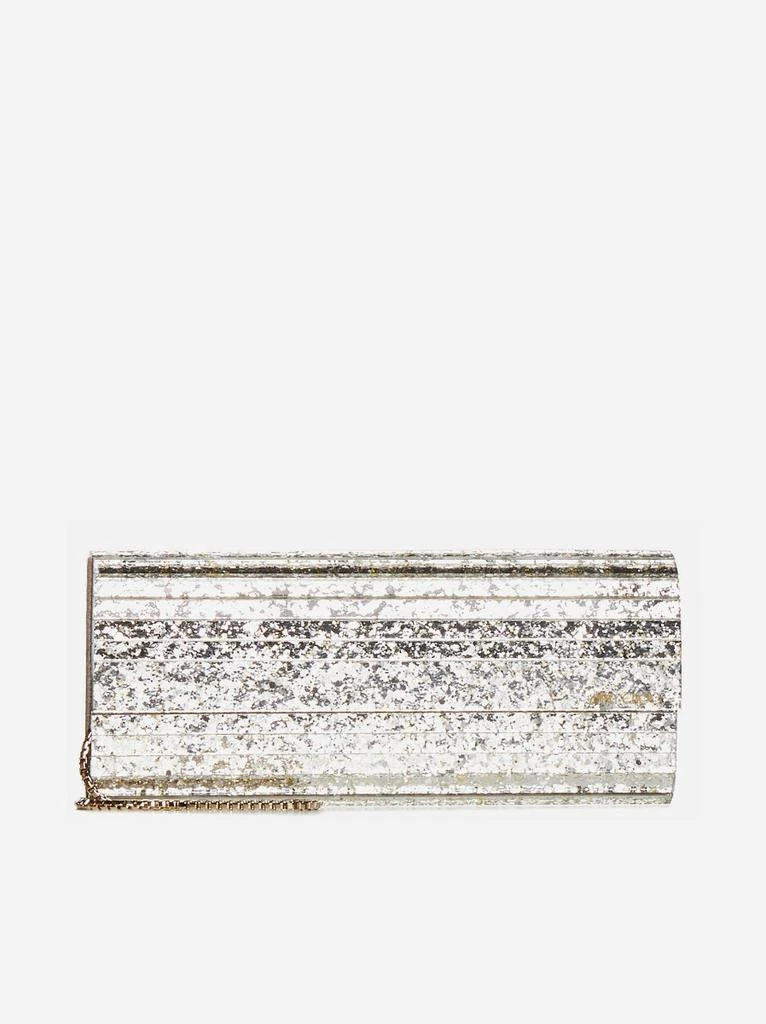 Jimmy Choo Sweetie glitter acrylic clutch bag 1