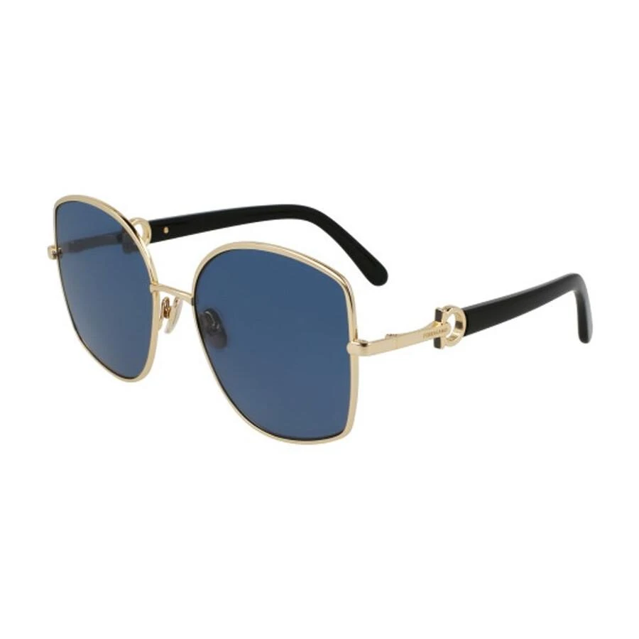 Salvatore Ferragamo Blue Butterfly Ladies Sunglasses SF304SN 738 58