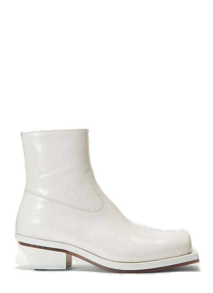ION ION Square-Toe Side-Zip Cowboy Boots