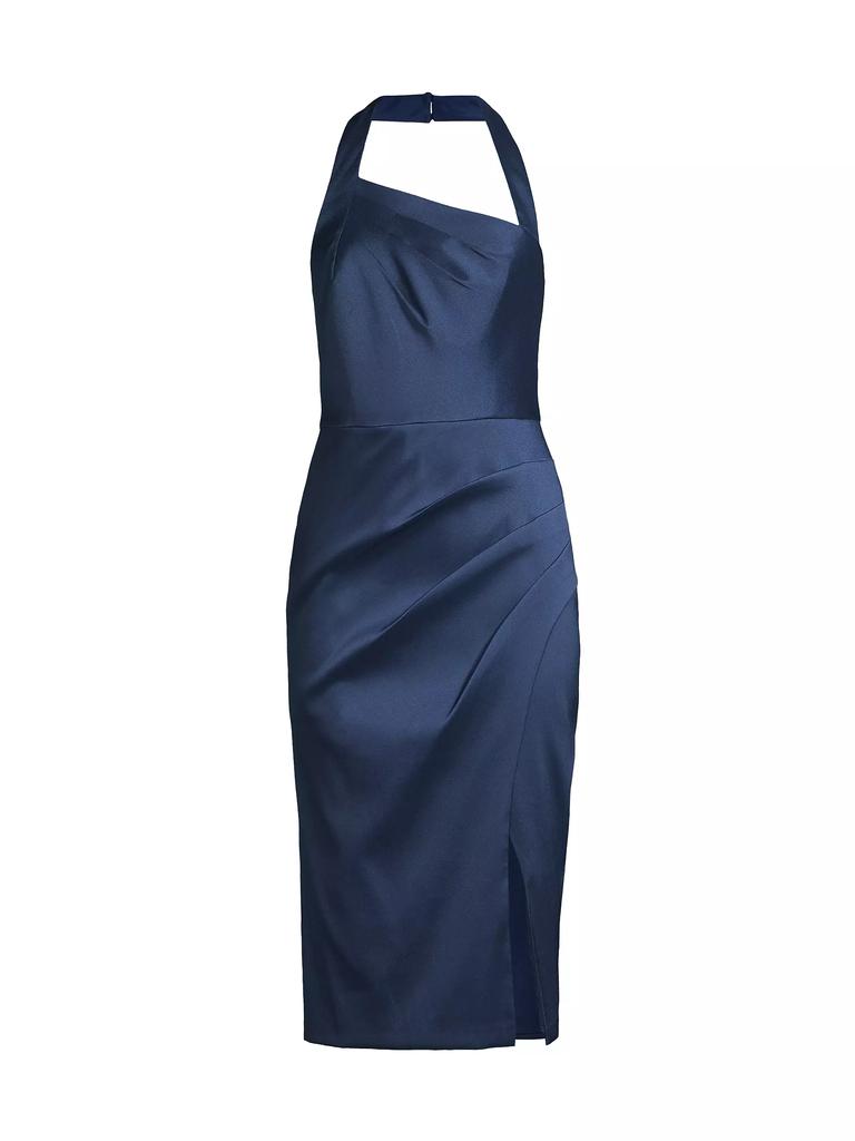 Aidan Mattox Satin Halterneck Dress