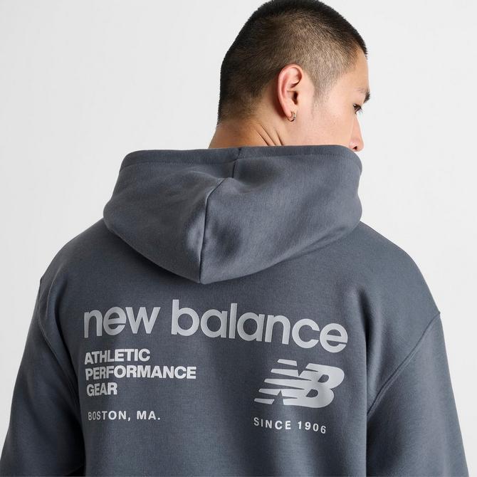 ★★New Balance★★ NBN0F15213 UNI RUNNING PICTOGRAPHY HOODI New balance Iconic Collegiate Graphic hoodie Blue | Dressinn