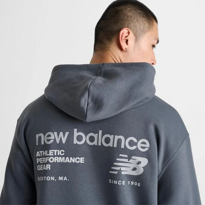New Balance Men's New Balance Linear Graphic Fleece Hoodie 5