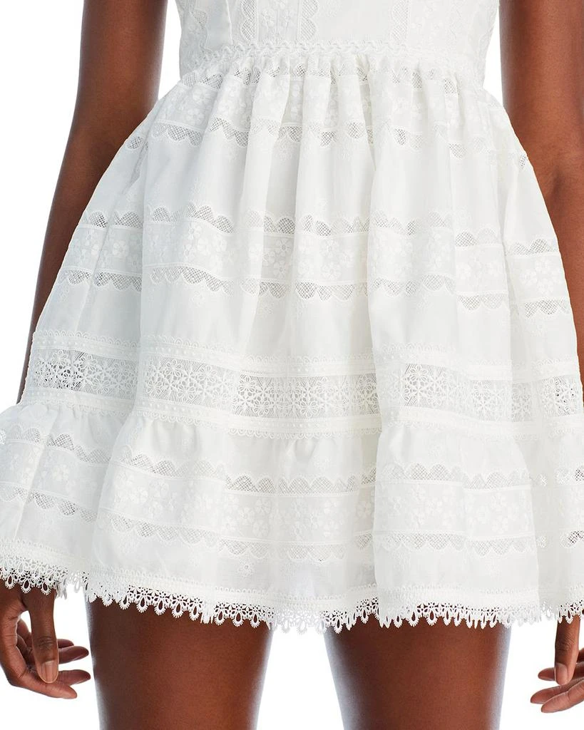 Waimari Canela Embroidered Lace Mini Dress 6