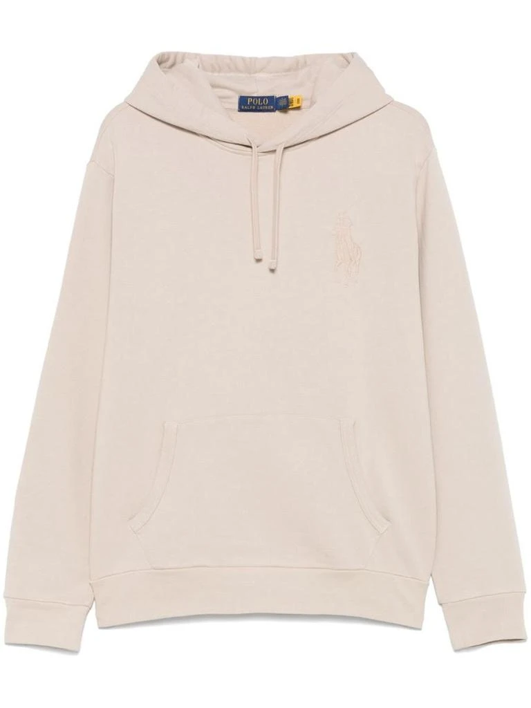 Ralph Lauren Polo Ralph Lauren Cotton Hoodie In Grey With Logo 1