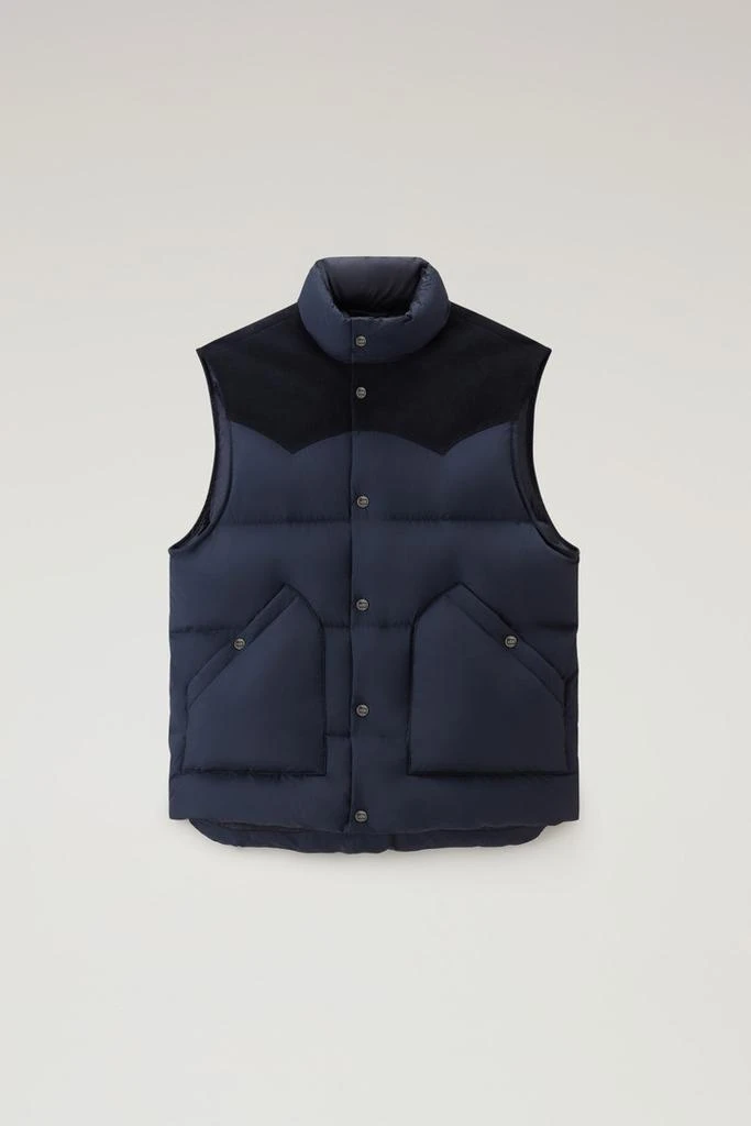 Woolrich Western Padded Vest - Men - Blue 1