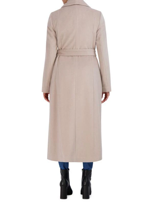 Cole Haan Wool Blend Belted Wrap Coat 2