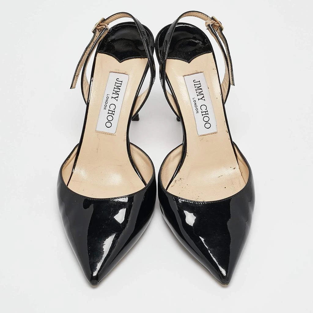 Jimmy Choo Jimmy Choo Black Patent Leather Tilly Slingback Pumps Size 39 3