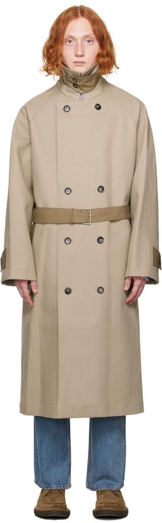 GANT 240 MULBERRY STREET Beige Oversized Trench Coat