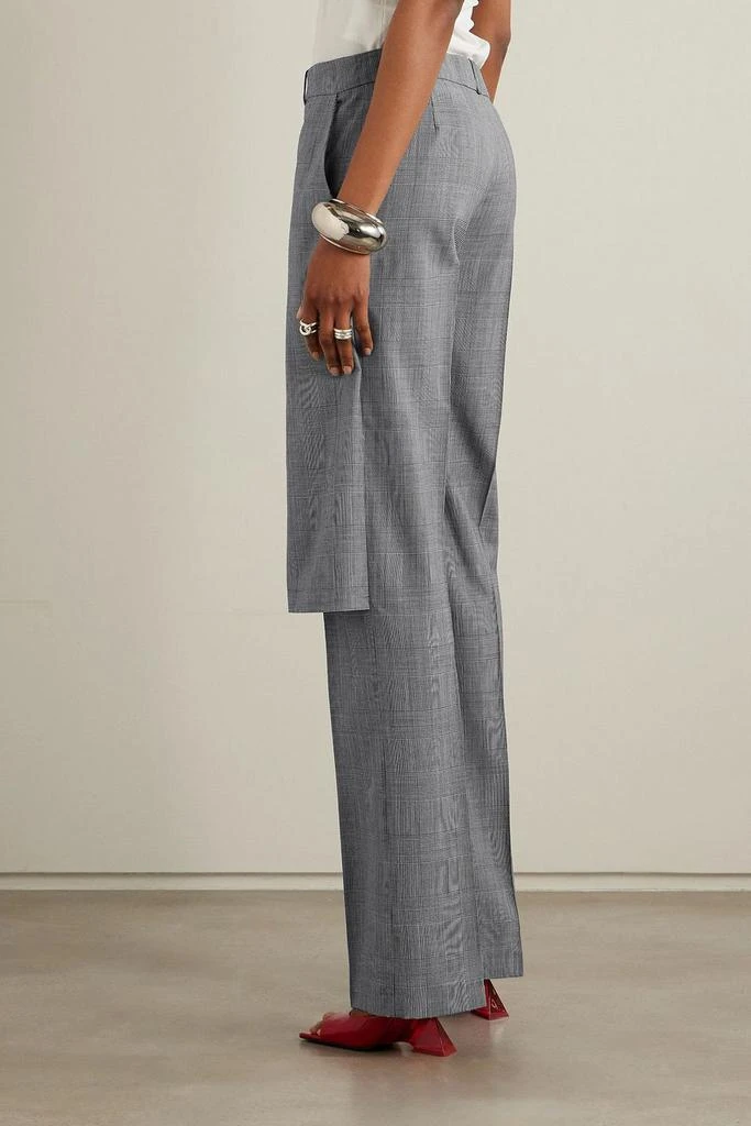 COPERNI Layered Prince of Wales checked wool straight-leg pants 4