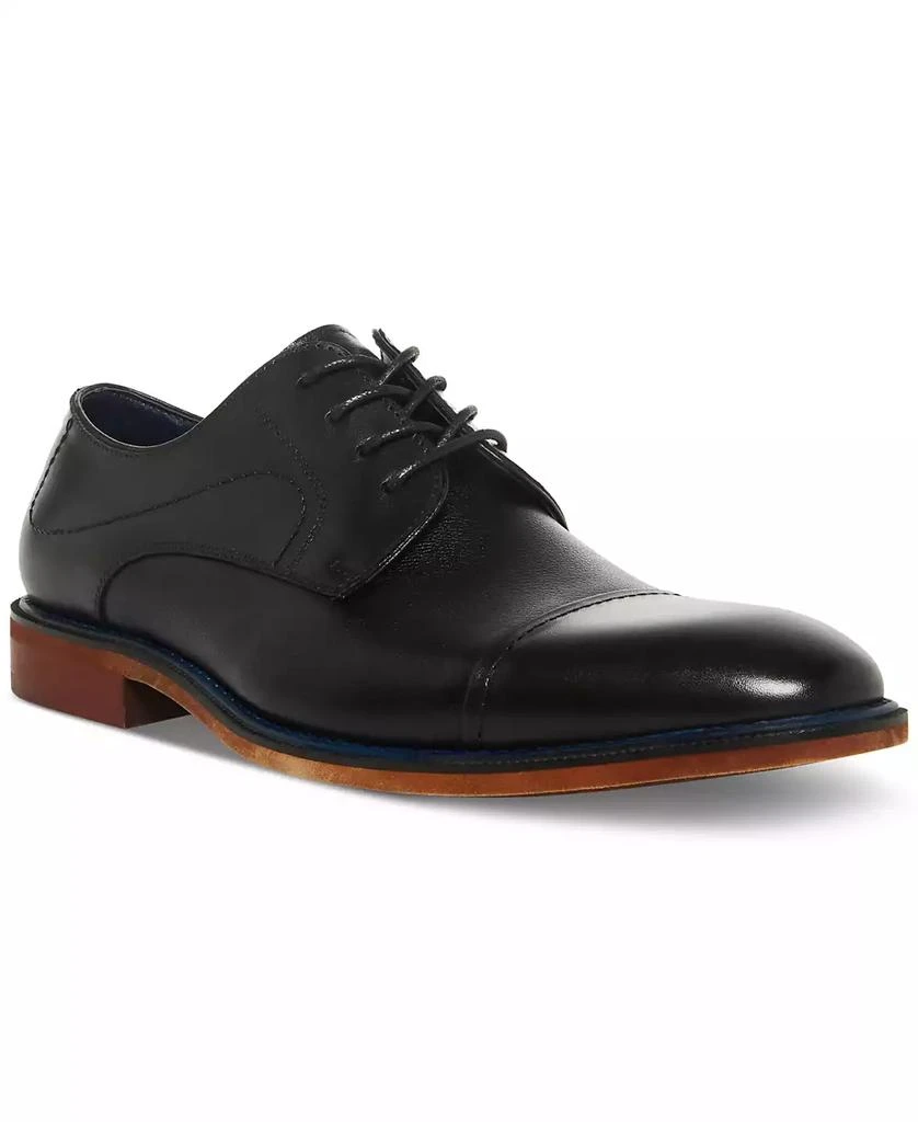 Steve Madden Men's Zane Tonal & Textured Leather Mid Oxford Dress Shoe 1