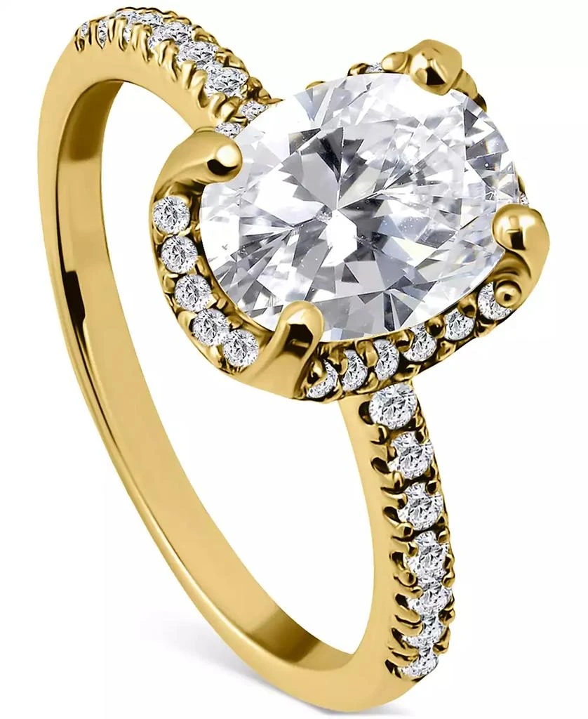 Giani Bernini Cubic Zirconia Eternity Band Ring (3 ct. t.w.) in 18k Gold over Sterling Silver, Exclusively at Macy's 1