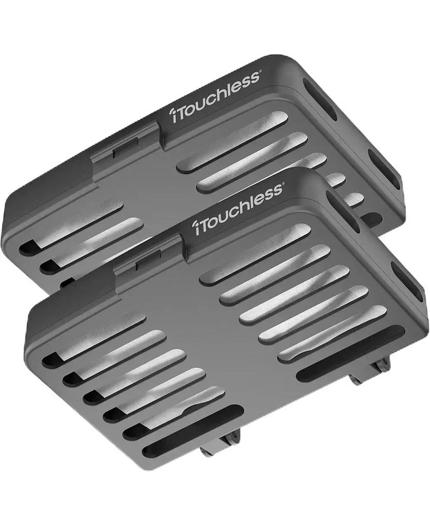 iTouchless AbsorbX Odor Removal Kit Stick On Deodorizer Filters Eliminate Trash Can Diaper Pail Smell