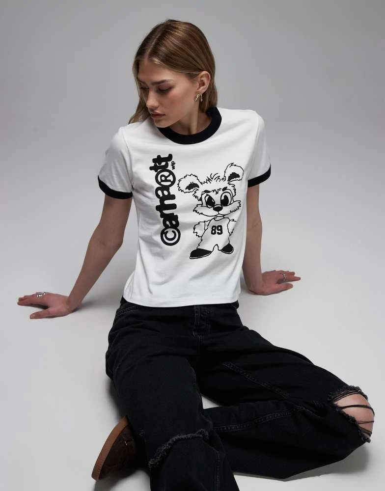 Carhartt WIP Carhartt WIP ringer t-shirt in white and black