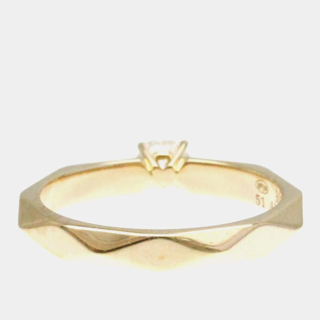 Boucheron Boucheron 18K Pink Gold Diamond Facette Ring EU 51 4