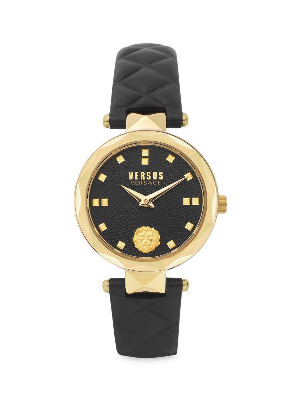 Versus Versace Covent Garden Petite 32MM Leather-Strap Watch