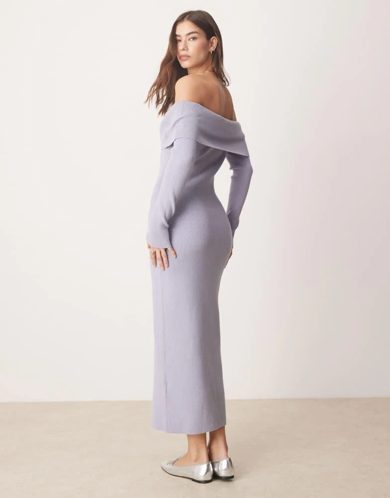 Abercrombie & Fitch Abercrombie & Fitch sleeveless foldover knit sweater dress in blue 2