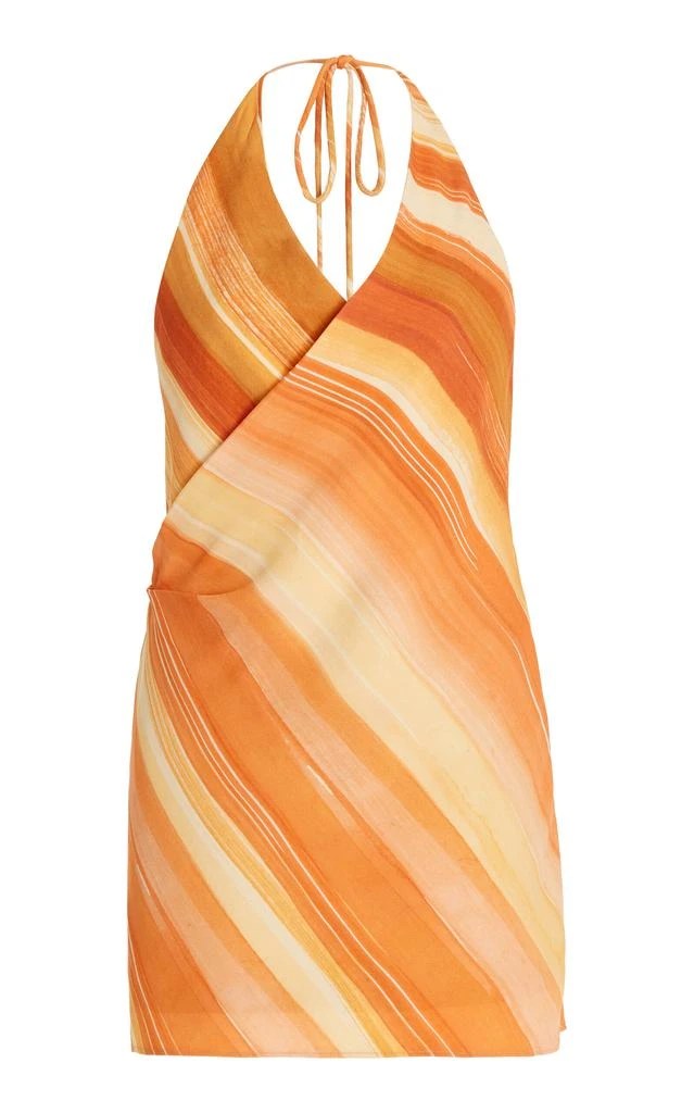 Significant Other Significant Other - Patrice Striped Halter Dress - Orange - US 10 - Moda Operandi 1