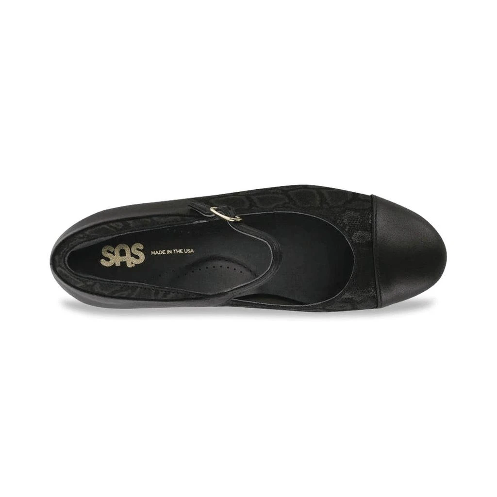 SAS Isabel Mary Jane Shoes - Medium In Black/snake 3