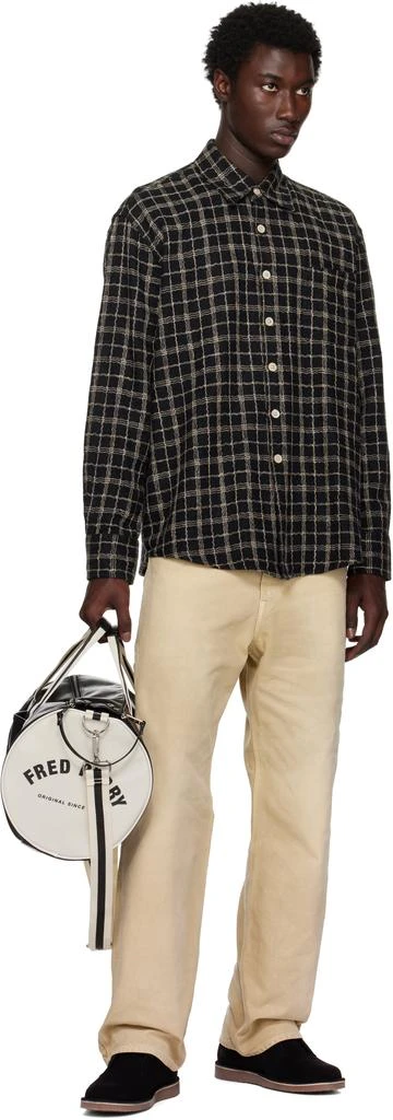 Fred Perry Black Classic Barrel Bag 4