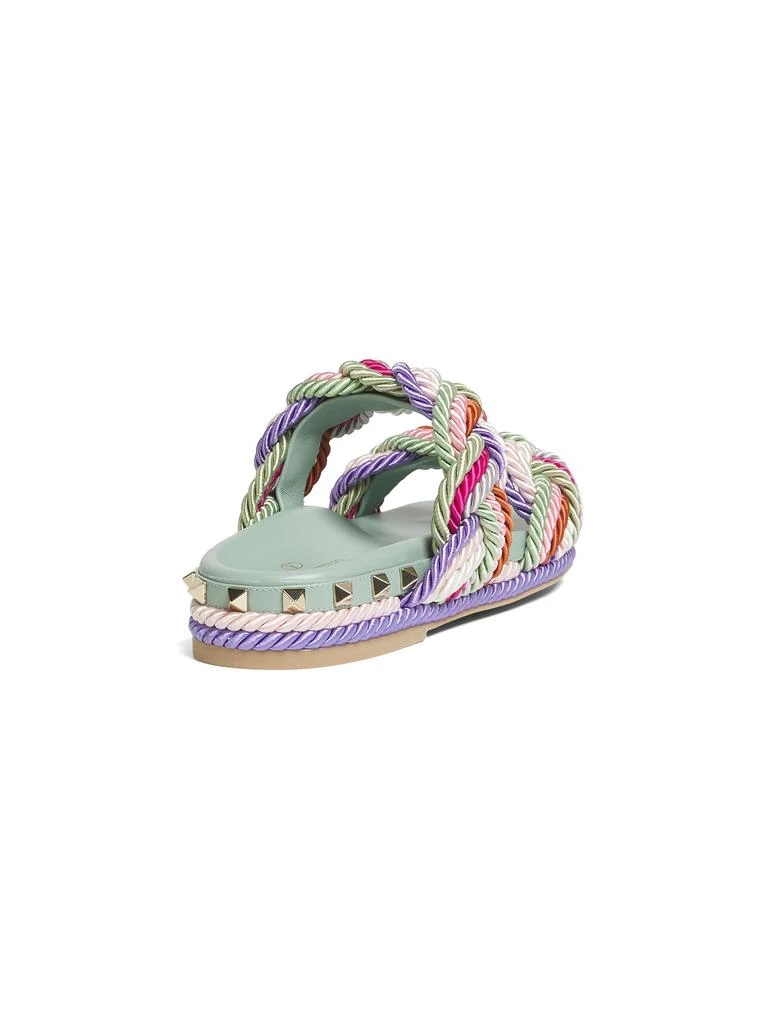 Valentino 30MM Rockstud Rope Platform Slides 3