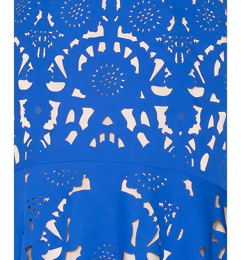 WHITE TIE by Shani Women's Laser-Cut Sleeveless Midi Dress 4