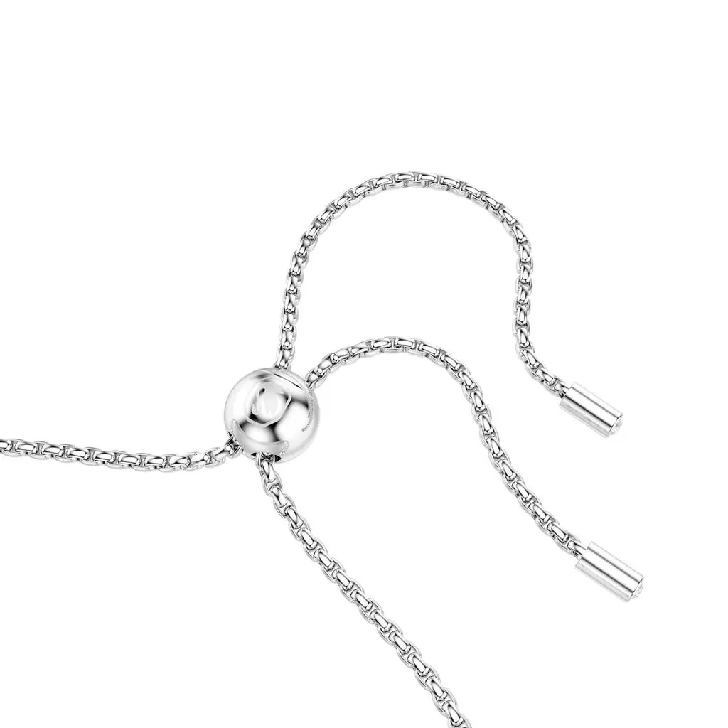 Swarovski Matrix tennis bracelet round cut white rhodium plated 3