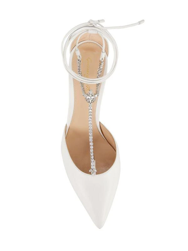 Gianvito Rossi Crystal-Embellished T-Strap Pumps 5