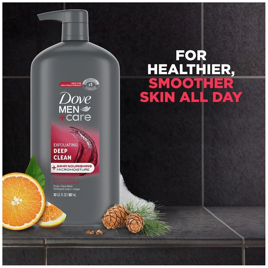 Dove Body and Face Wash, Exfoliating Deep Clean 6