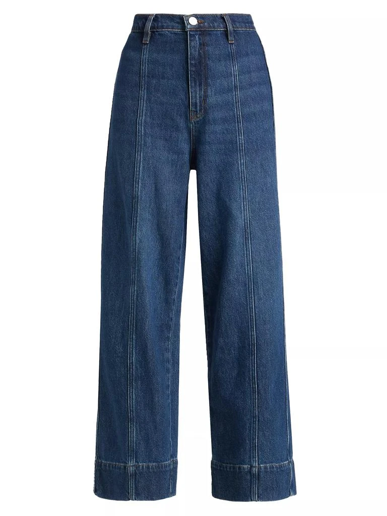 FRAME Seamed Wide-Leg Jeans 1