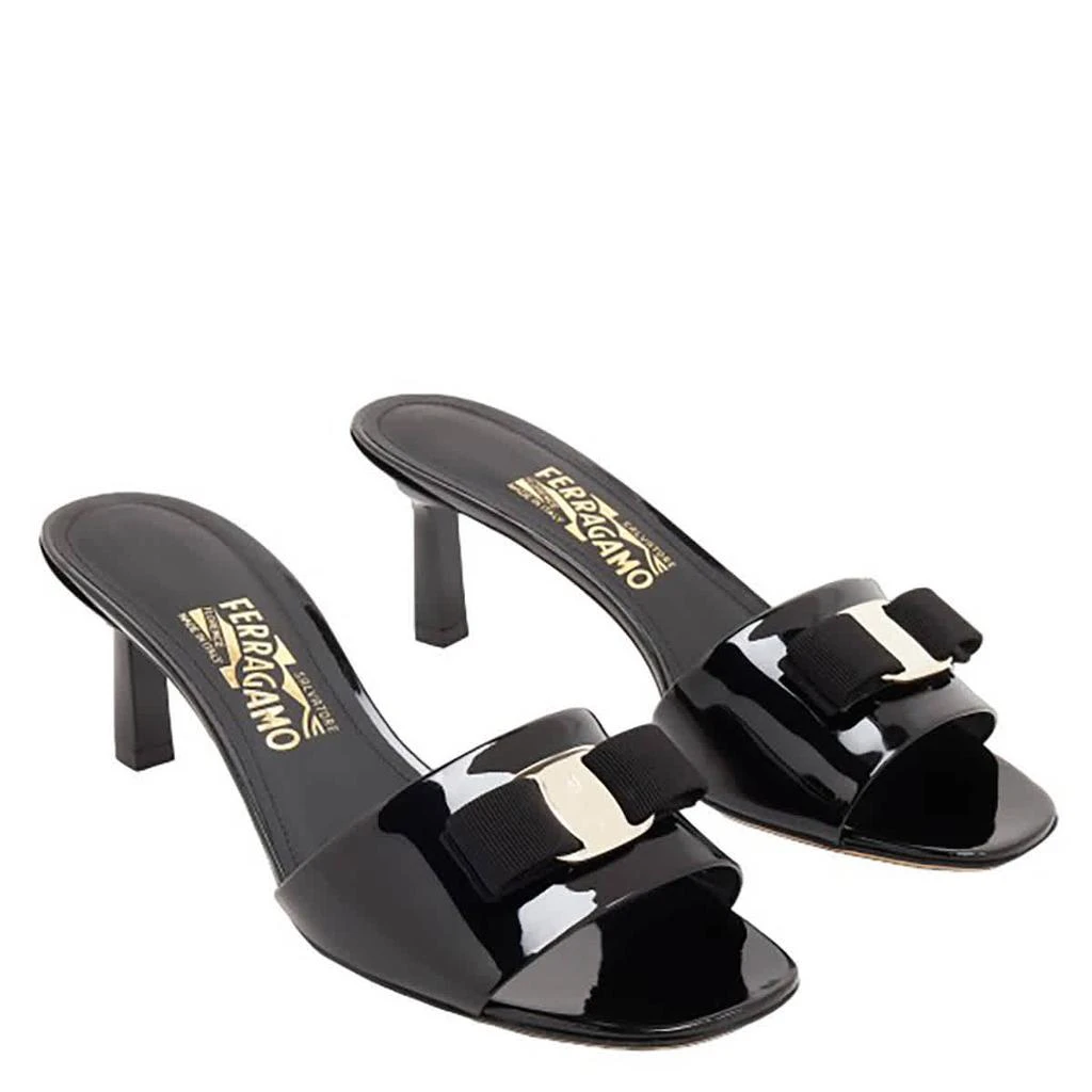 Salvatore Ferragamo Black Logo Slide Sandals Salvatore Ferragamo Women main image 2
