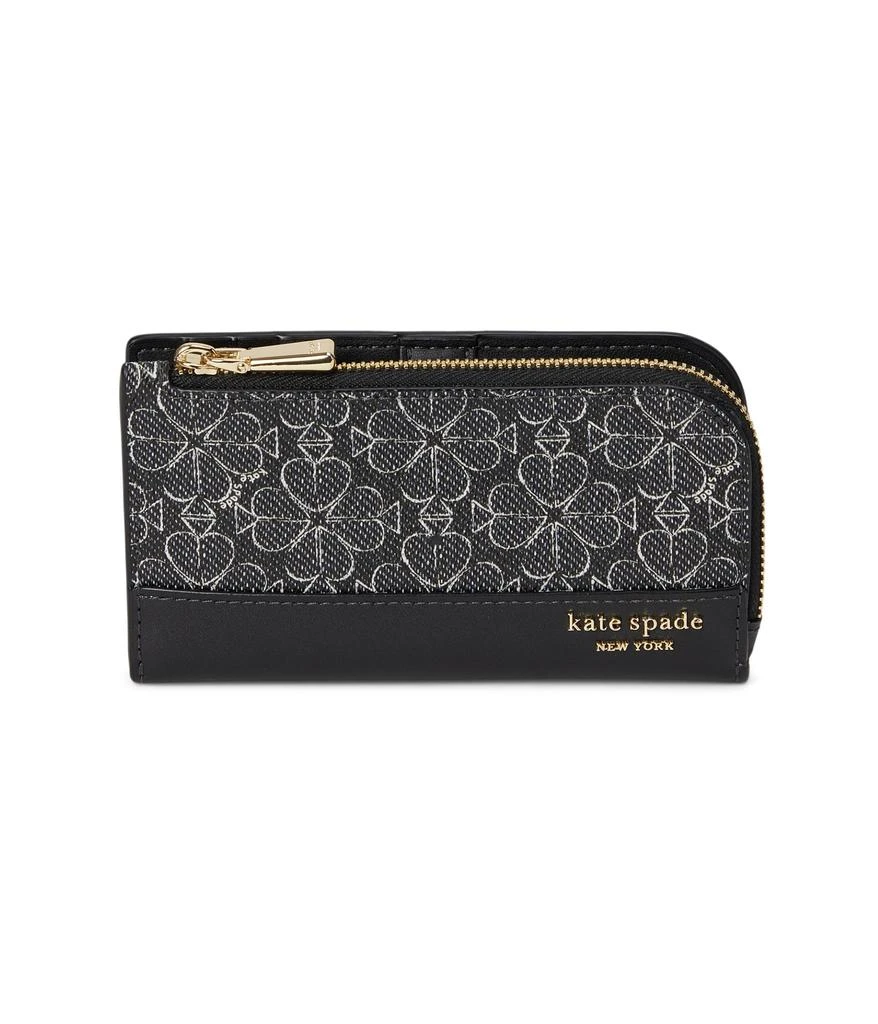 Kate Spade Spade Flower Coated Canvas Small Slim Bifold Wallet 1