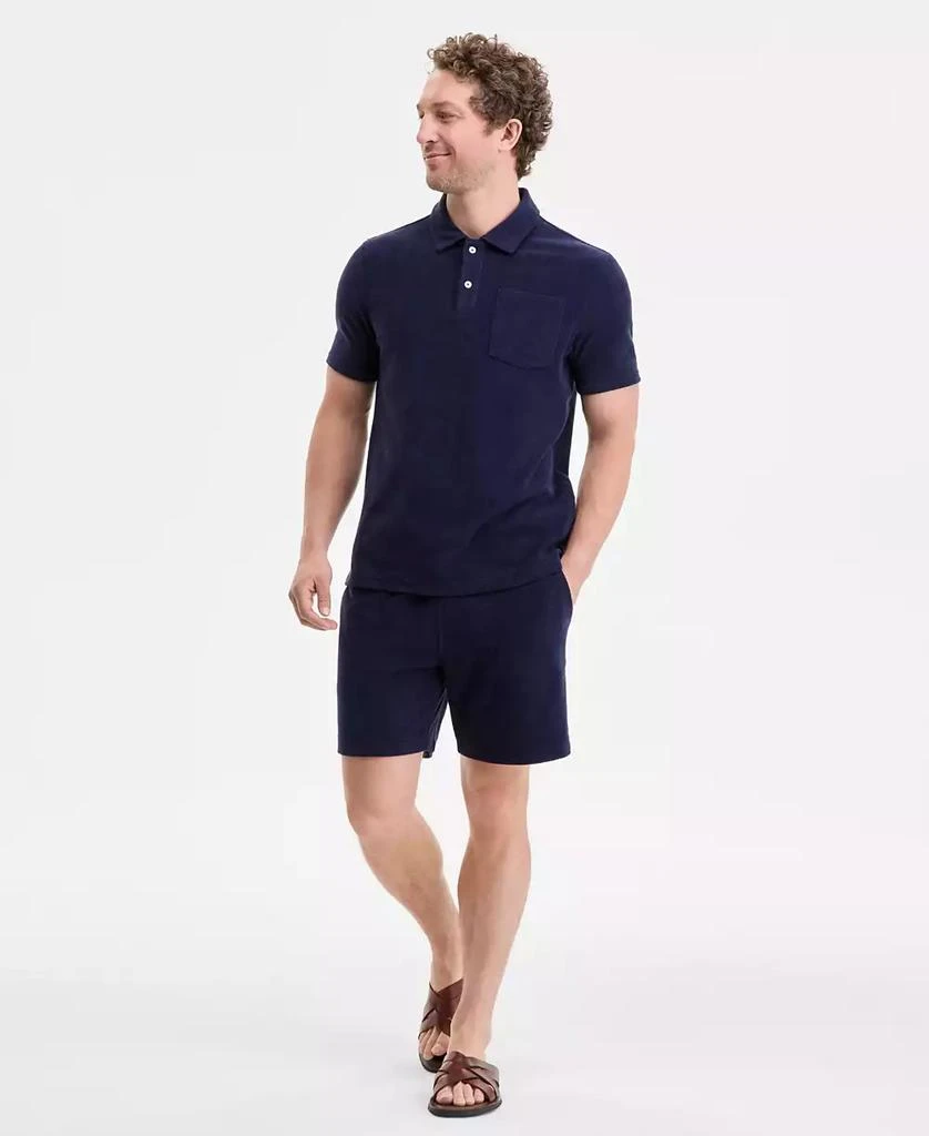 Club Room Men's Solid Terry Cloth Short-Sleeve Polo Shirt, Exclusively at Macy's 5