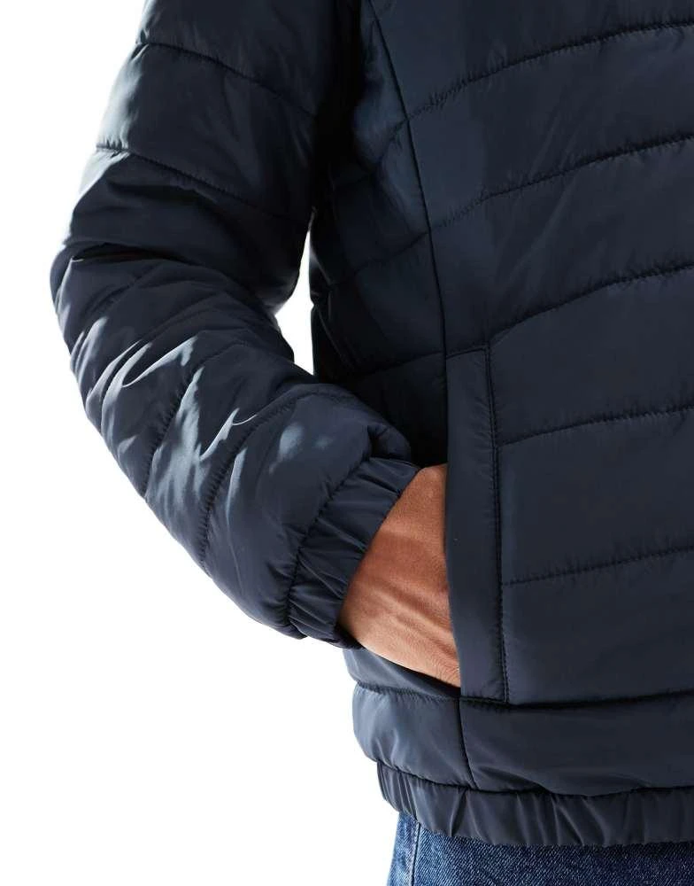 New Look New Look lightweight funnel neck puffer jacket in navy 2