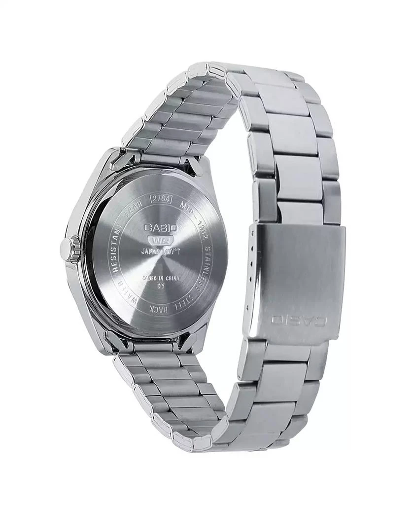 G-Shock Casio Men's Analog Silver-Tone Stainless Steel Watch, 38.5mm, MTP1302D-9AVT 3