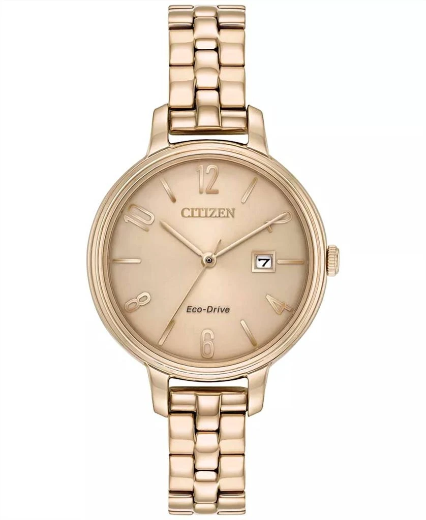 Citizen Women's Eco-Drive Silhouette Watch In Rose Gold-Tone 1