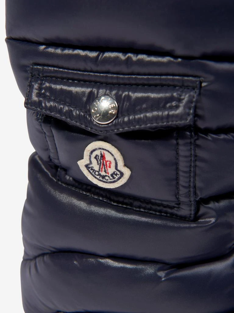 Moncler Moncler Enfant Kids Down Padded Petit Gaia Pocket Snow Boots in Navy 3