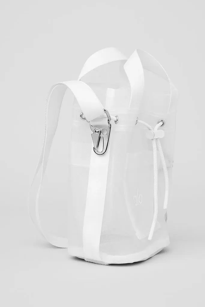 Alo Sheer Cross Body Bucket Bag - White - Crossbody Bags - Free 